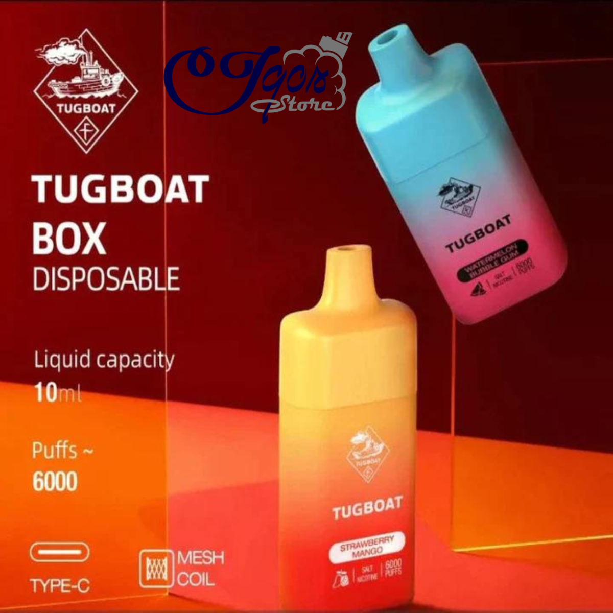 TUGBOAT 6000 Puffs BOX DISPOSABLE VAPE DEVICE