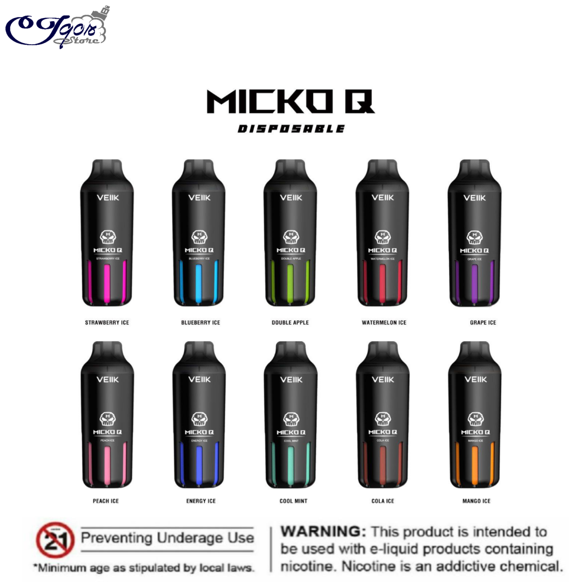 VEIIK Micko Q 5500 Disposable Puffs in UAE