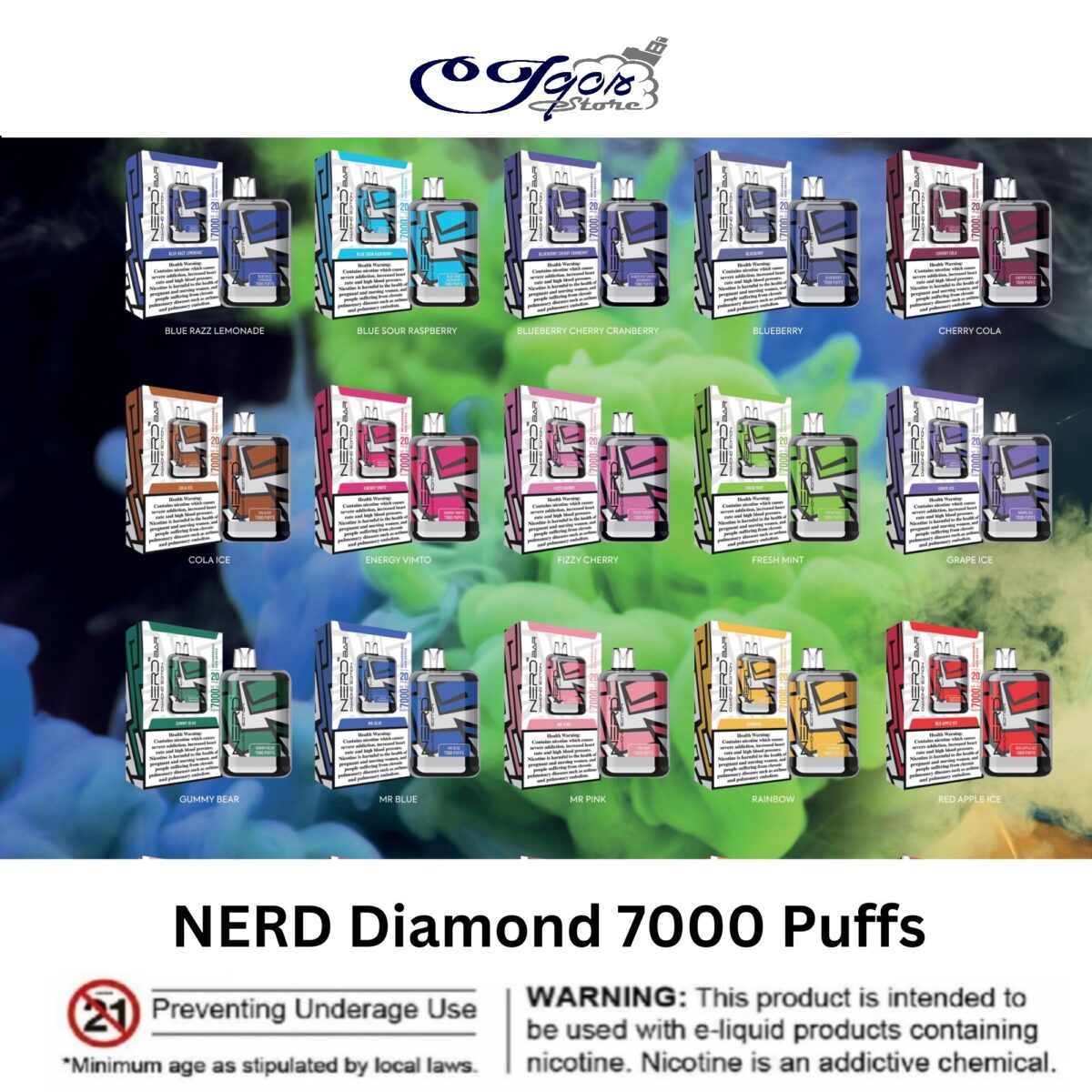 NERD Diamond 7000 Vape Disposable Puffs