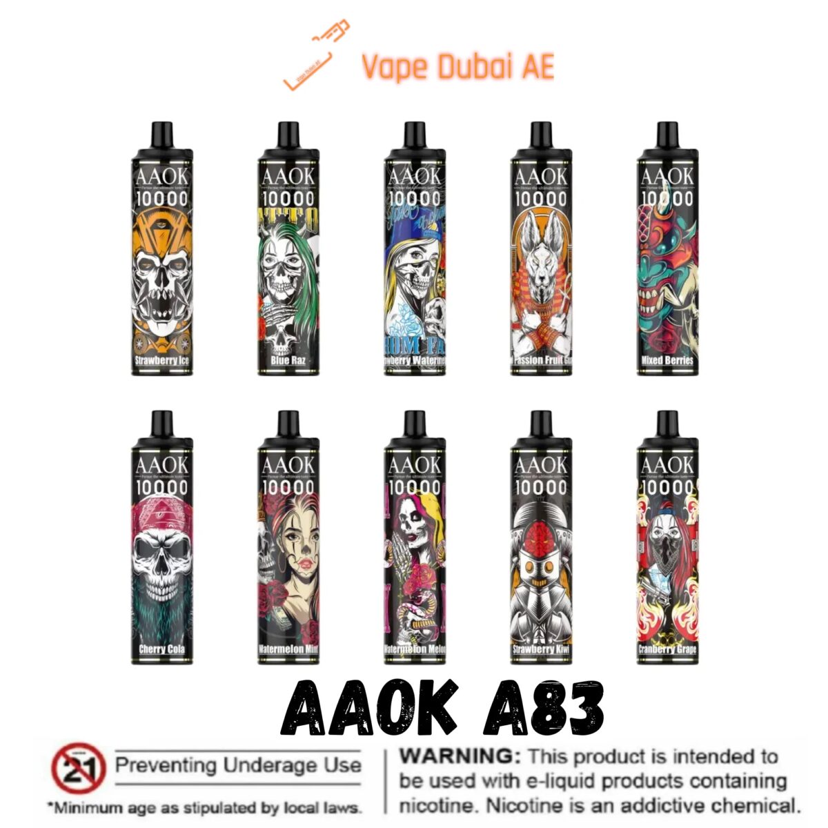 AAOK A83 11000 Disposable Vape in UAE