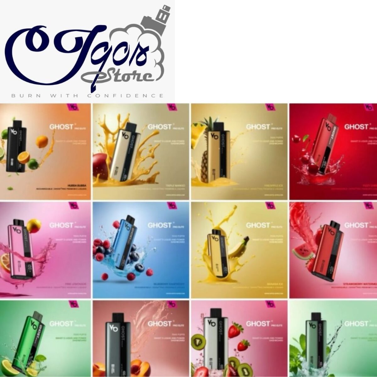 ghost pro 8000+ vape pod kit Vapes Bar Ghost Pro 8000+ Puffs Prefilled Pod Kit  Cloud City Vapes
