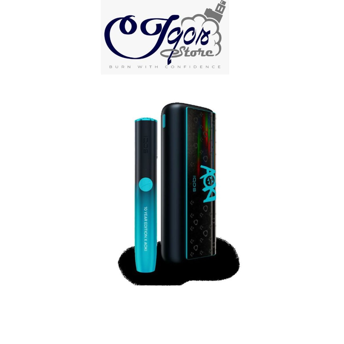 ゆーゆー様ご依頼品　IQOS ILUMAiON キャンディー　ブラックグリーン □iQOS×Steve Aoki 10YEAR EDITION 韓国限定モデルのiQOS買取させて