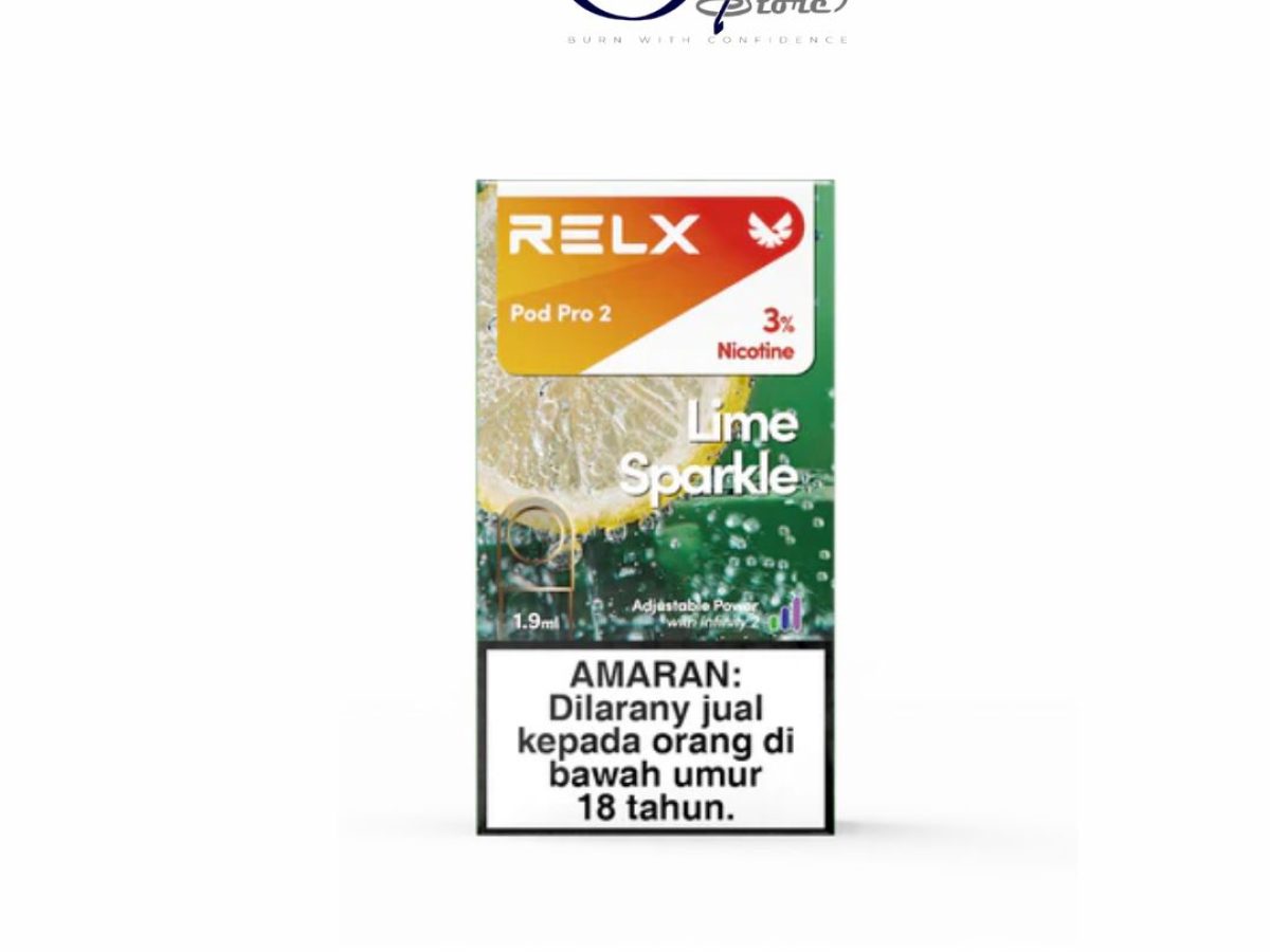 Relx Pod Pro 2 Lime Sparkle 3% in Dubai UAE