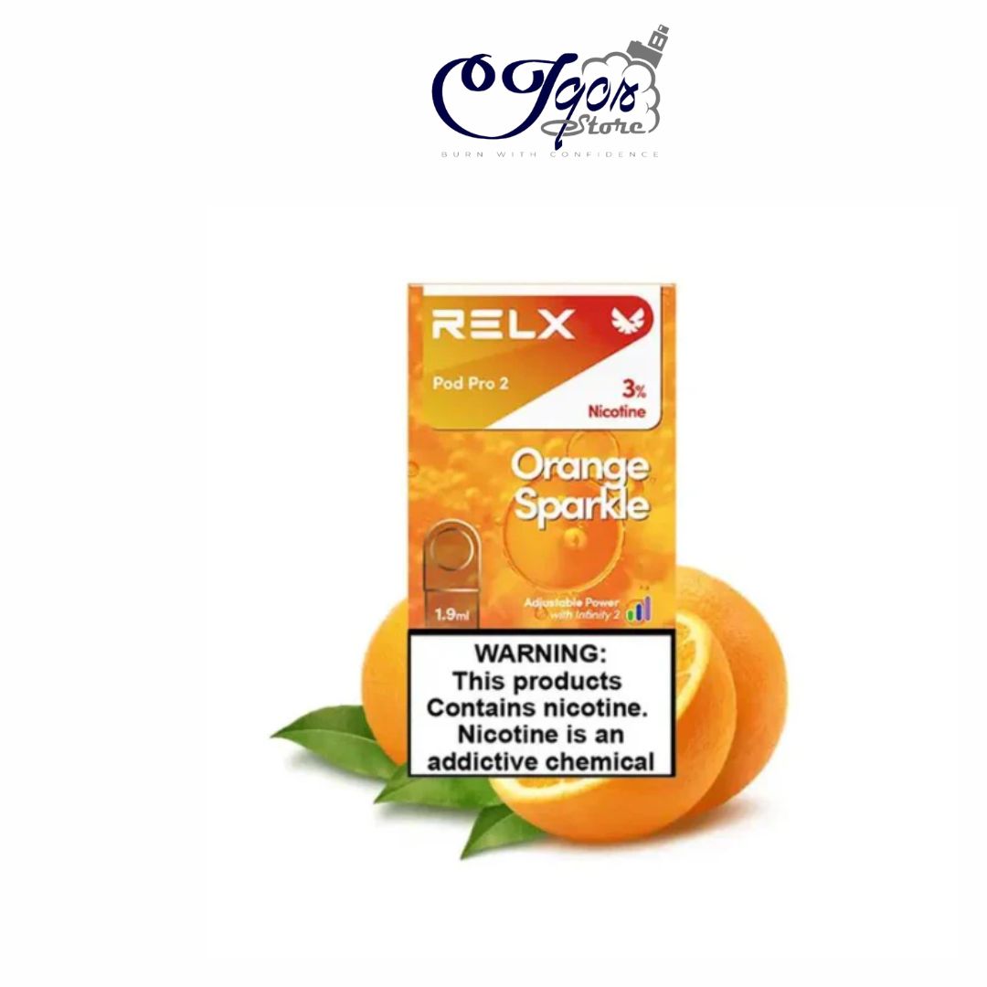 Relx Pod Pro 2 Orange Sparkle 3% uae Relx Pod Pro 2 Orange Sparkle 3% uae