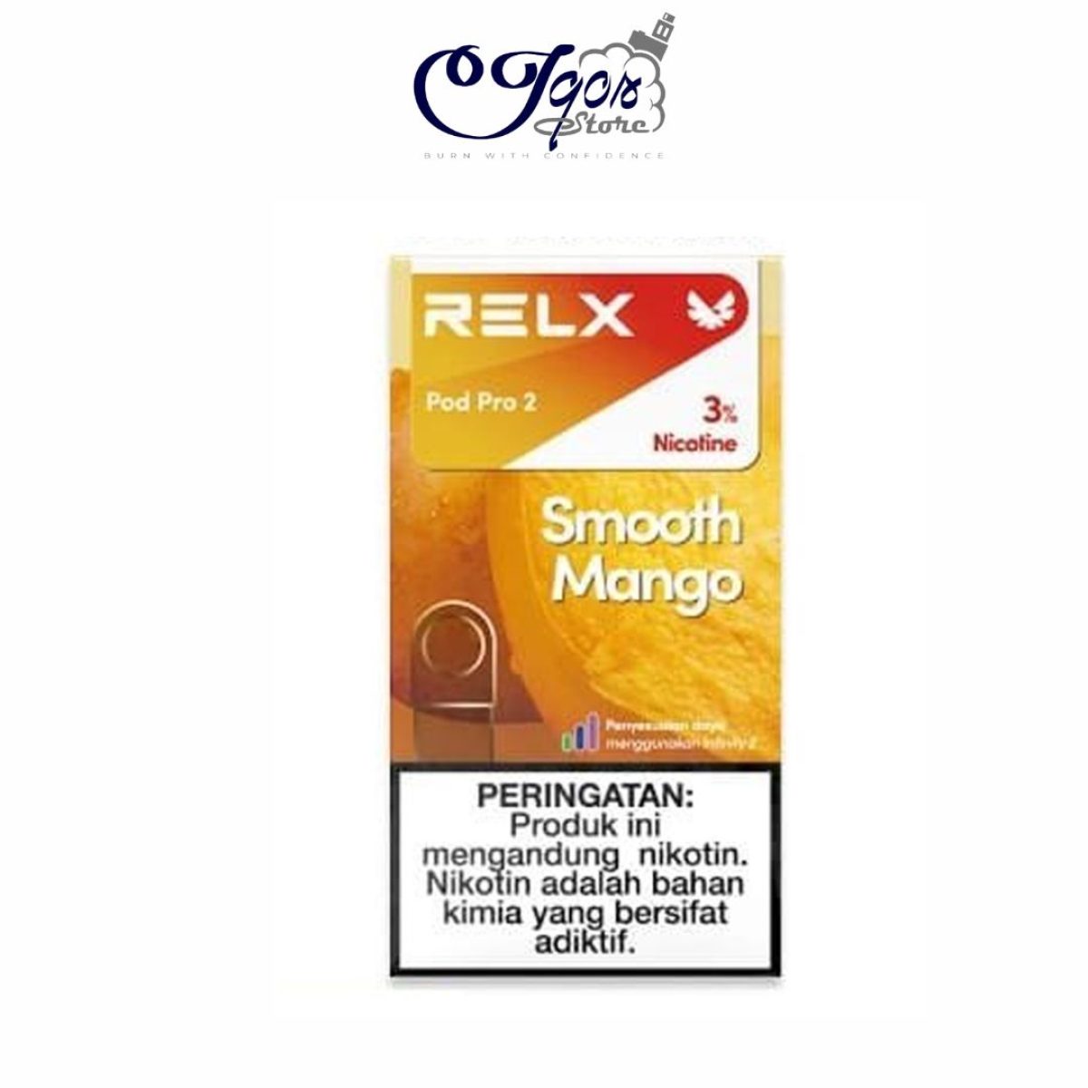 relx pod pro mango RELX Pod Pro Golden Slice (Mango ICE) – 3% Nicotine [Vapebazaar] main image 1