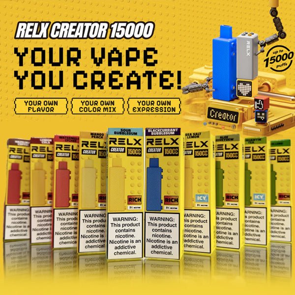 Relx Creator Starter Kit 15000 Puffs