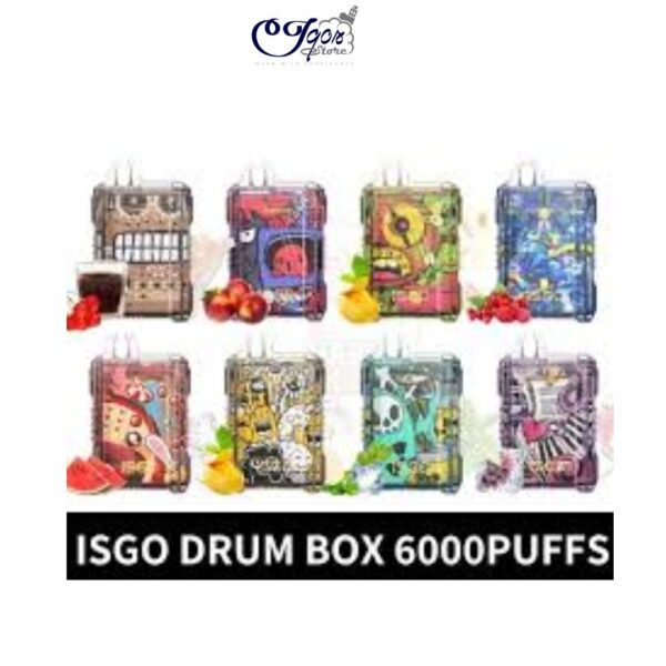 ISGO DRUM BOX 6000 PUFFS