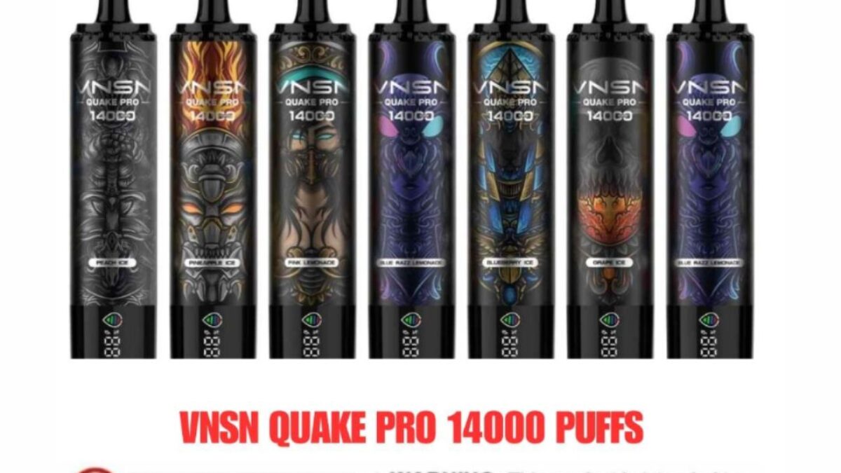vnsn vape 14000 puffs Buy VNSN Quake Pro 14000 Puffs Mango Strawberry ice Disposable Vape 50MG main image 0