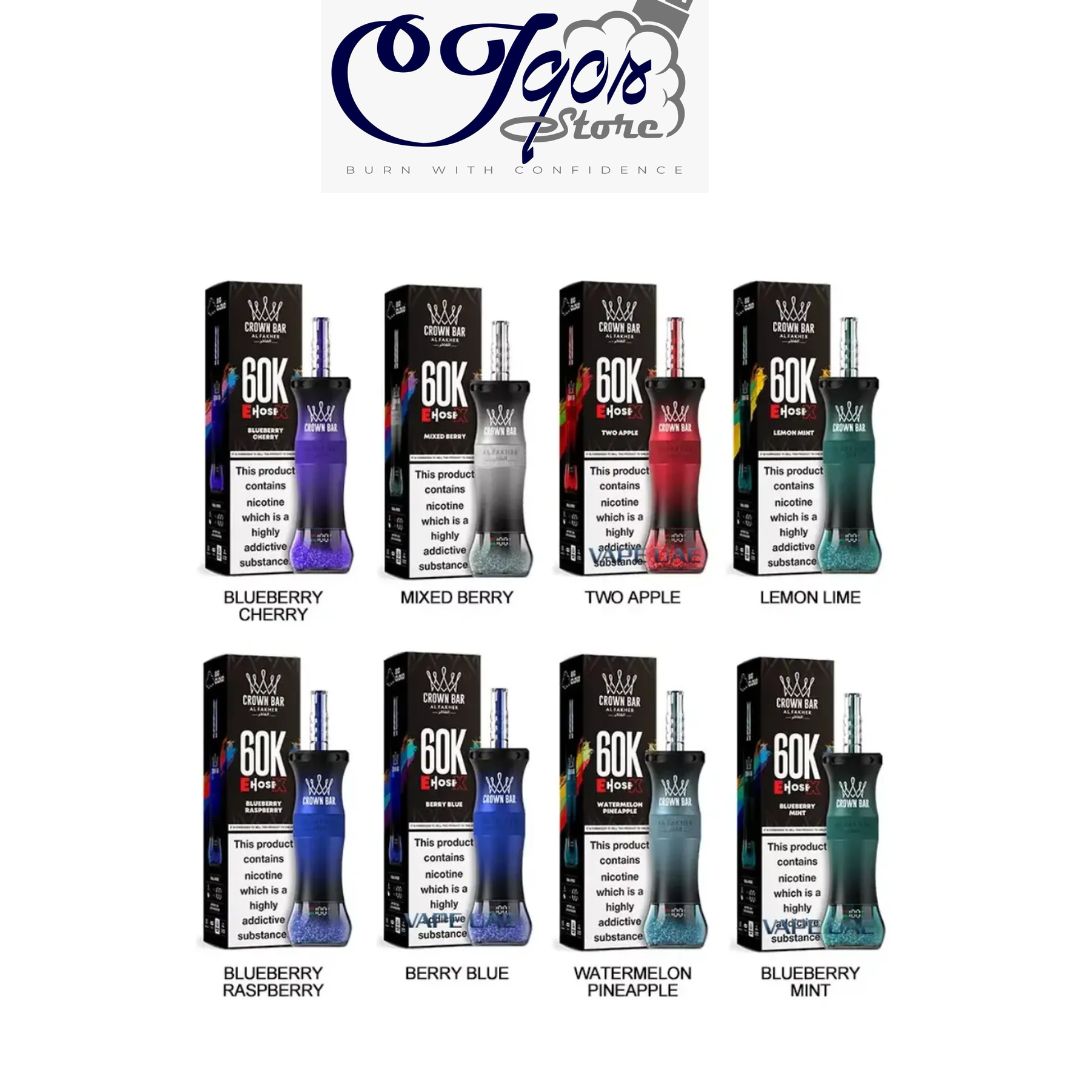 Al Fakher E Hose X 60000 Puffs Crown Bar Disposable vape UAE Al Fakher E Hose X 60000 Puffs