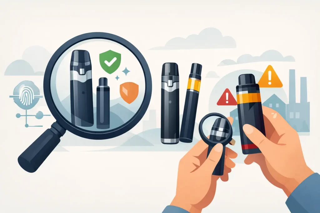 how to identify authentic vapes